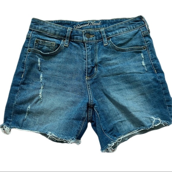 Universal Thread Pants - Universal Thread Boyfriend Mid Rise Denim Shorts 4